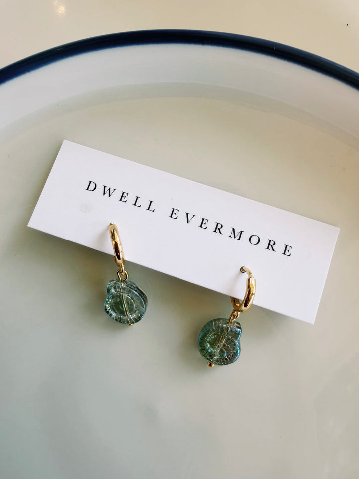 Iridescent Shell Earrings, Marine Dreams