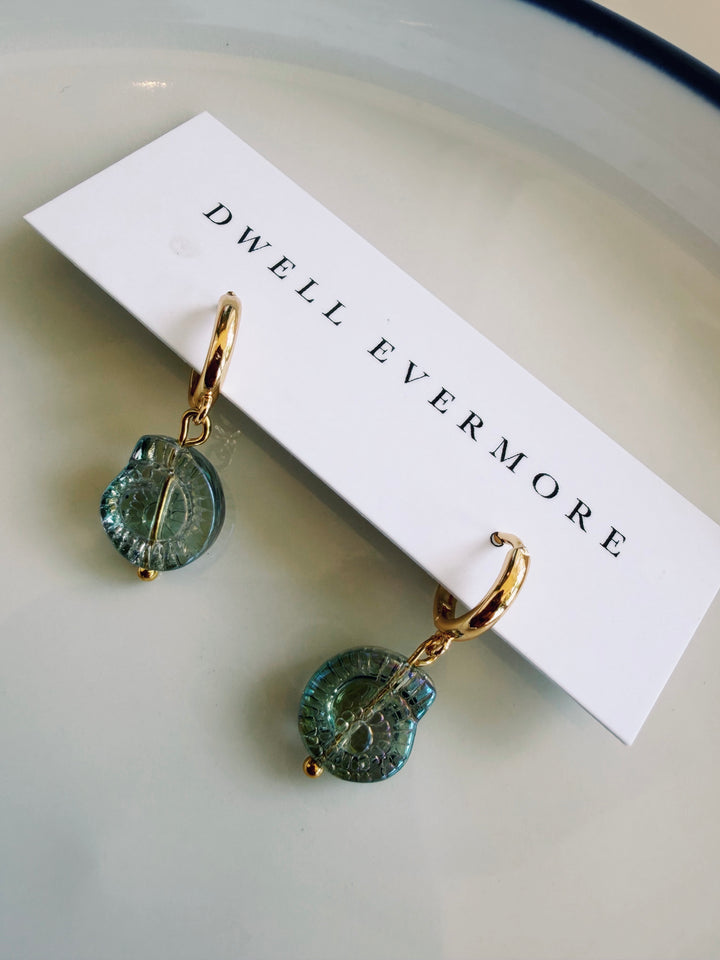 Iridescent Shell Earrings, Marine Dreams