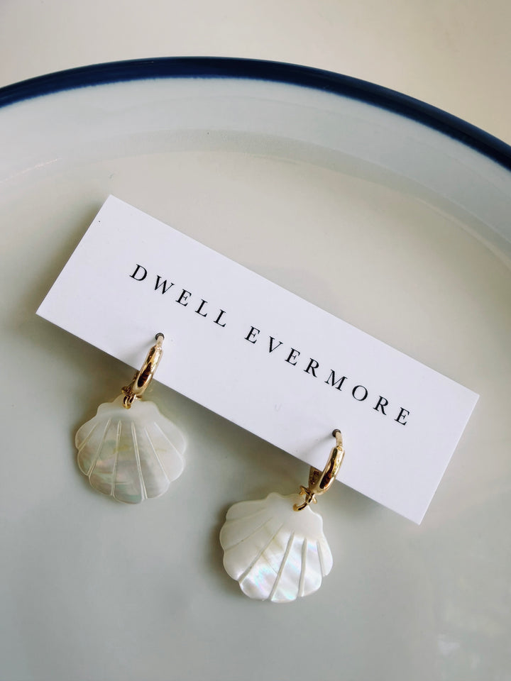Mother of Pearl Shell Earrings, Marine Dreams