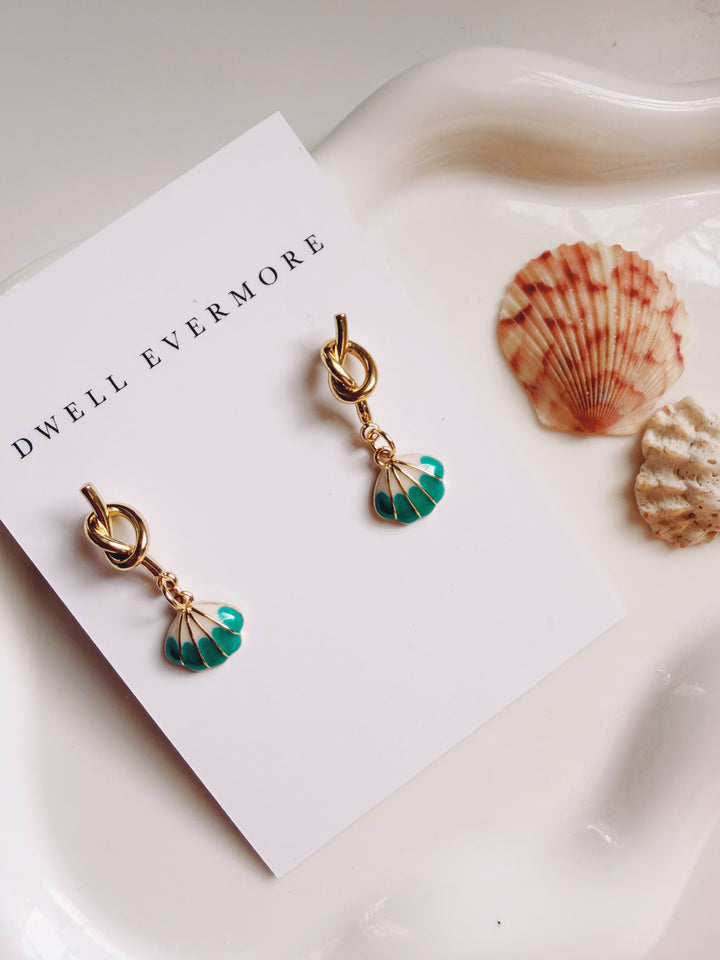 Scallop Earrings, Marine Dreams