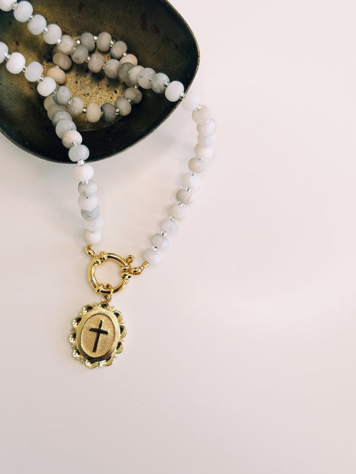 Whisper Matte Stone Necklace