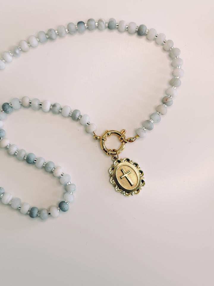 Whisper Matte Stone Necklace